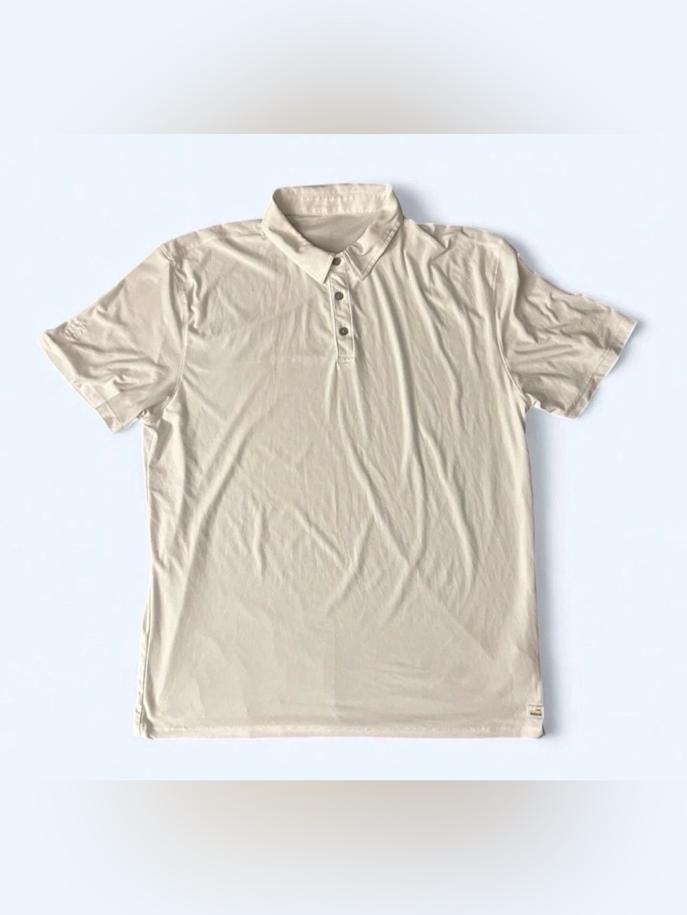 Vuori V188 Strato Tech Polo Shirt Stretch Performance XL Mens White Golf Active